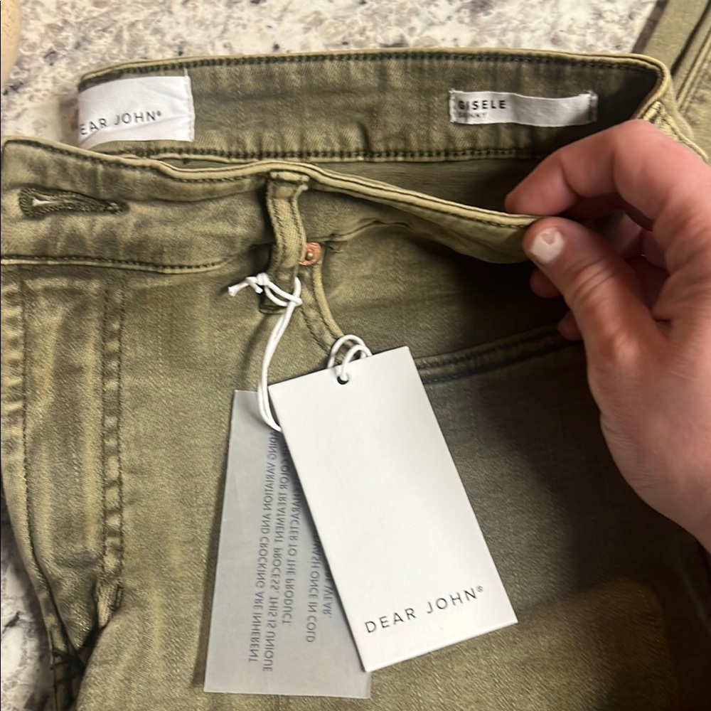 Dear John Women's Olive Skinny Jeans. Brand new. - Picture 2 of 3